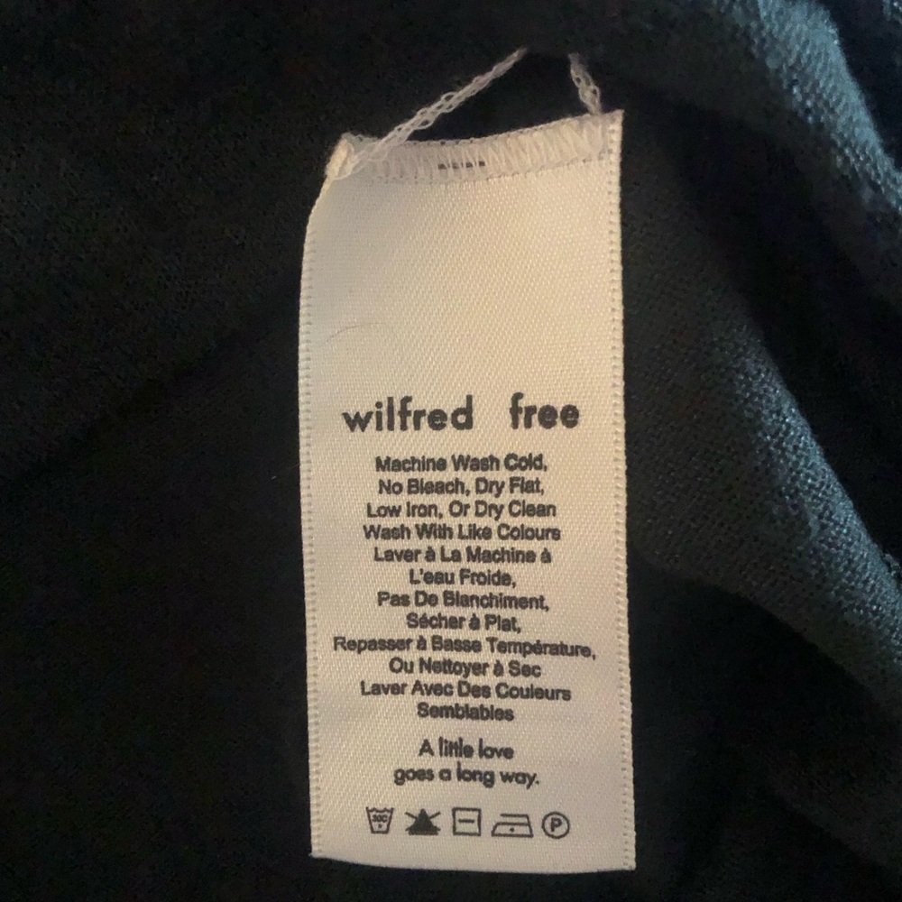 EUC Aritzia Wilfred Free Lightweight Green Sweater Dress Long Sleeve Size XXS - Picture 3 of 4
